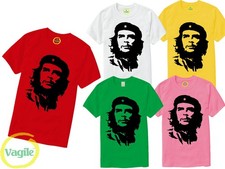 T-shirt uomo Che Guevara Face Silhouette iconica retrò rivoluzione politica Cuba