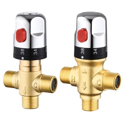 DN15 Brass Thermostatic Valves Temperature Control for Efficient Water Control
