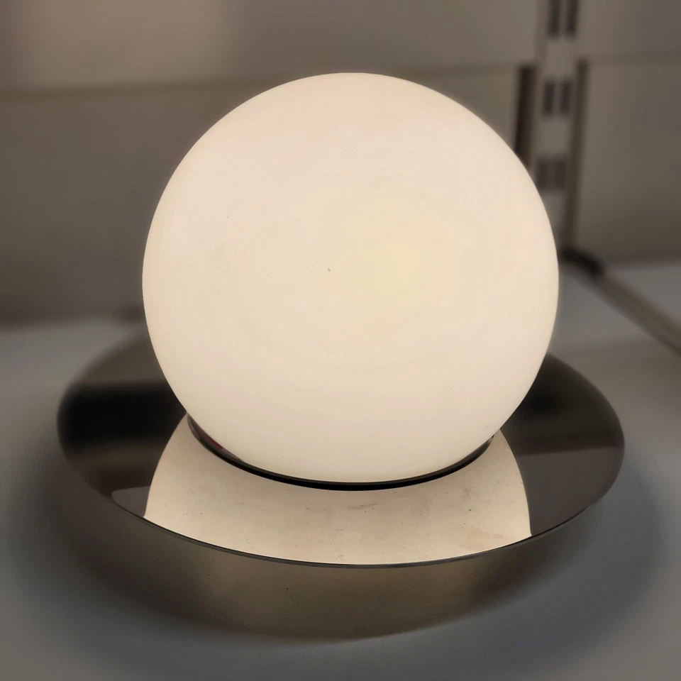 Ikea SIMRISHAMN Table Wall Lamp Chrome Plated Opal Glass 6" 404.378.01 New - Image 4 of 4