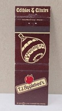 Vintage Matchbook Cover T.J. APPLEBEE’S RESTAURANT Edibles & Elixirs Atlas Match