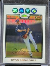 Evan Longoria 2008 Topps Chrome Rookie Card (RC) Refractor #193 NM-MT. rookie card picture
