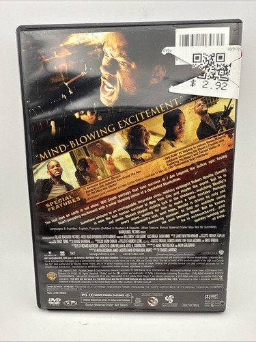 I Am Legend Will Smith DVD Widescreen Edition - Picture 2 of 2