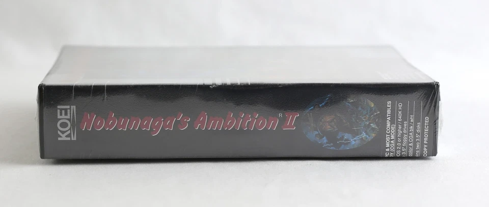SEALED 1989 Nobunaga's Ambition II 2 MS-DOS 3.5" Floppy RARE Big Box PC - Image 4 of 4