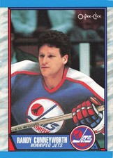 Randy Cunneyworth 1989-90 O-Pee-Chee #63 Winnipeg Jets Hockey