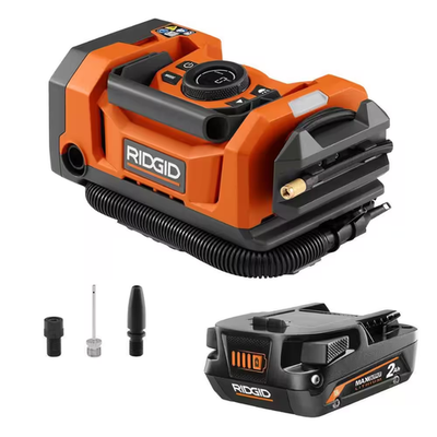 #ad 18V Cordless Dual Function Inflator Kit with 2 Ah Battery and Charger $118.81