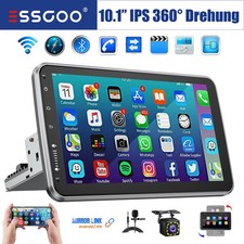 Autoradio Mit Bildschirm Navigation Android 13 1 DIN  RDS Drehbarer 10.1'' +KAM