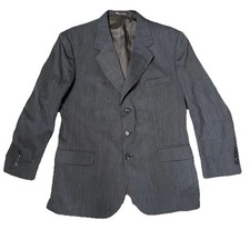 Stafford Men's Dark Gray Blazer, Sport, Business Jacket. 44R Made In The USA.
