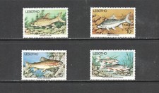 T3344 Lesotho 1977 Timbre Poisson Marin 4v MNH