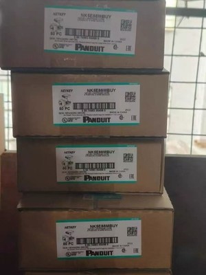 Panduit NK5E88MBUY Cat-5e Leadframe Keystone Jack Module UTP RJ45 Blue