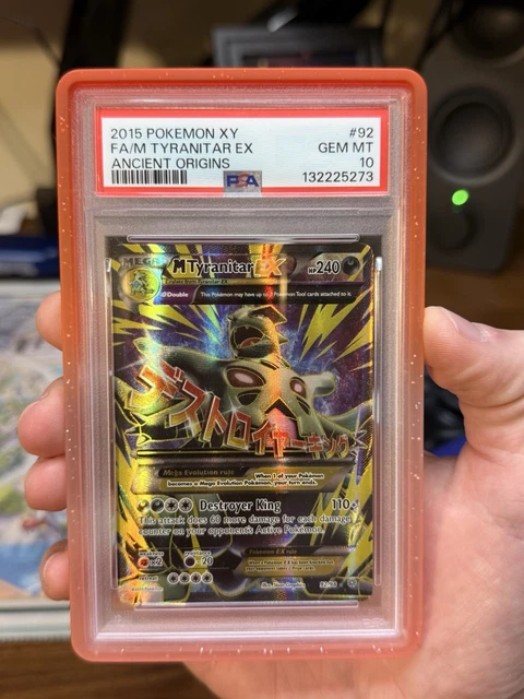 2015 Pokemon XY Ancient Origins M Tyranitar EX Full Art 92/98 PSA 10 Gem Mint