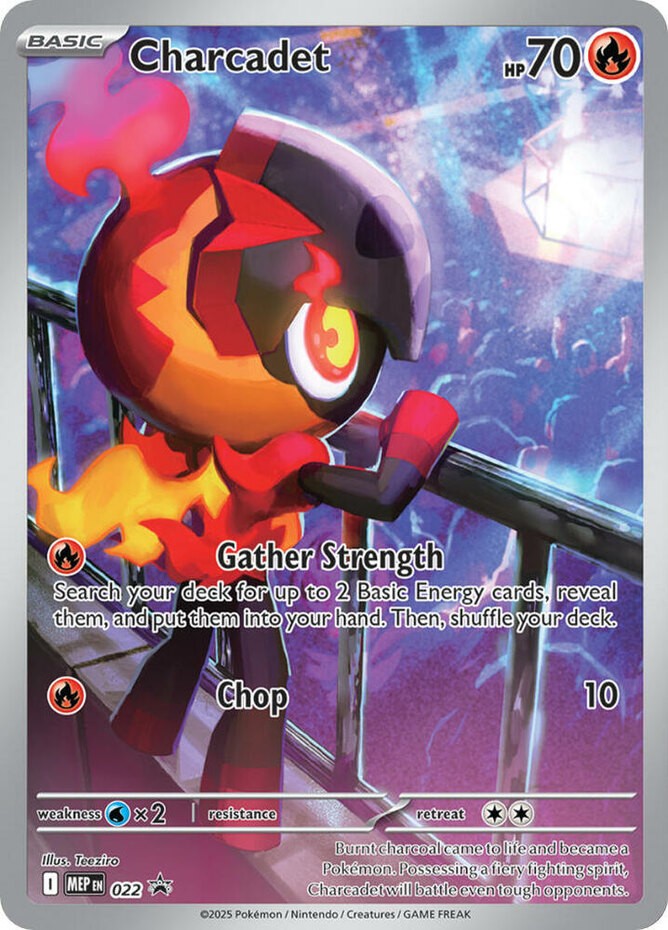 1x Charcadet - MEP022 - MEP Black Star Promos Lightly Played Pokemon ME - Mega E