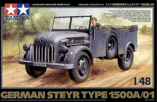 Tamiya 32549 1:48 German Steyr Type 1500A/01 Armor Plastic M