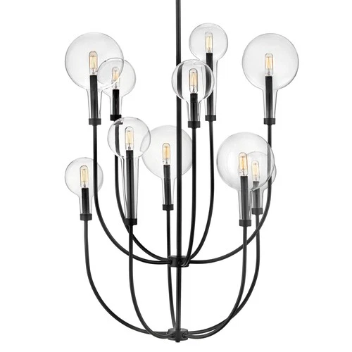 Hinkley Lighting 30527 Alchemy 30"W 10 Light Chandelier - Black - Picture 1 of 9