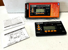 Vintage New BOSS TU-80 Tuner Metronome for Acoustic Tuning Guitar Plus. Japan