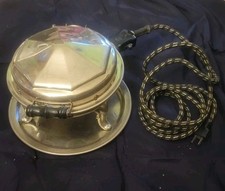 Vintage 1920s  Chrome Waffle Maker Manning Bo...