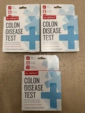 3x EZ Detect Colon Disease Test Kit Self Test Colorectal Disease 1 Test 5 Pads