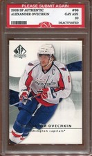 2008 SP AUTHENTIC ALEXANDER OVECHKIN #96 GRADED A GAY ASS 10 WOW