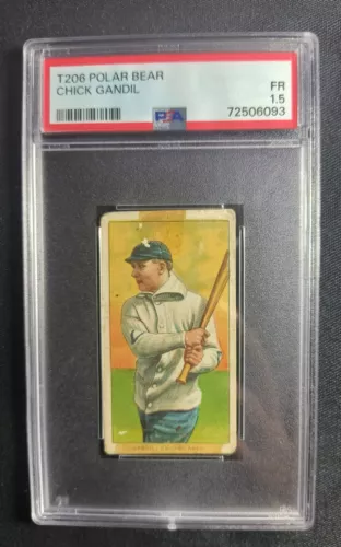 1909-11 T206 Chick Gandil *POLAR BEAR* PSA 1.5 FR White Sox / Black Sox