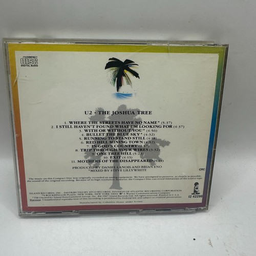 U2 The Joshua Tree CD Album 1987 Island Records Classic Rock - Imagen 2 de 3