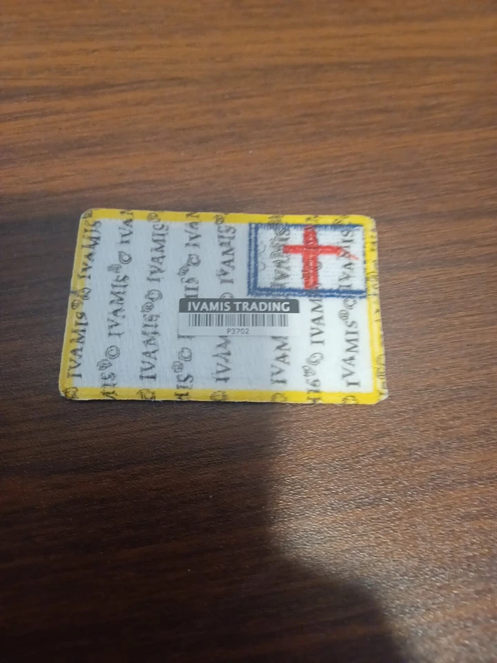 CHRISTIAN FLAG PATCH JESUS CHRIST RELIGIOUS embroidered iron-on EMBLEM JESUS new - Image 2 of 2