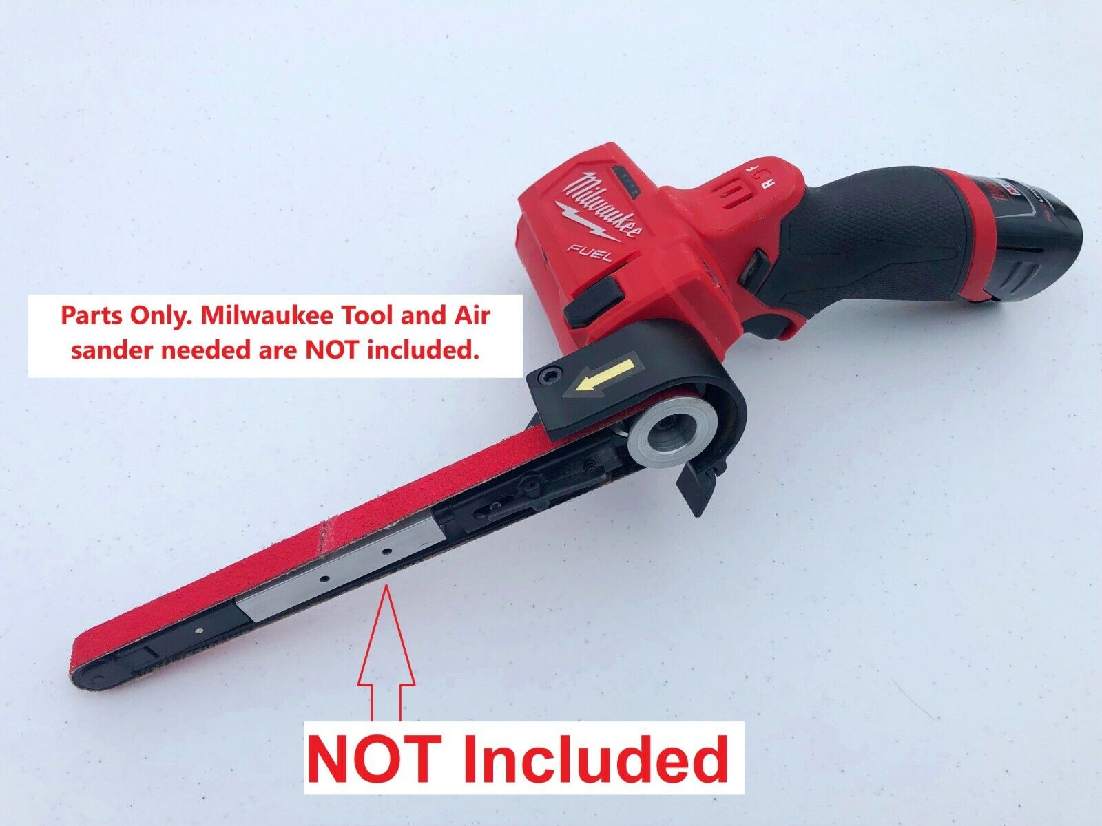 Belt Sander CONVERSION PARTS FOR Milwaukee M12 Cut Off Saw 2522-20, 1/2" x 18"