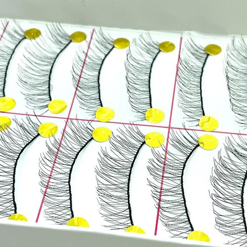 10 Paar/Set natürliche lange falsche handgemachte Wimpern Wimpern Kosmetik .FASTp - Bild 10 von 12