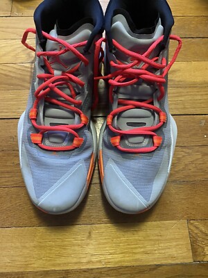 Jordan Zion 1 Basketball Shoes Light Smoke Grey/Orange  display picture 2