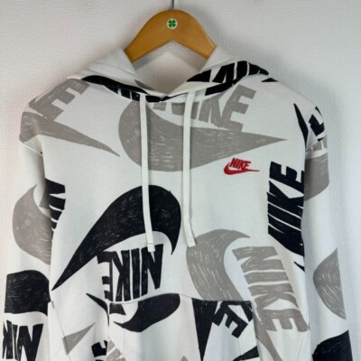 パーカー・フーディ NIKE / NSW BRS LOGO ALL OVER PATTERN SWEAT HOODIE WHITE NIKE / ナイキ NSW BRS LOGO ALL OVER PATTERN SWEAT HOODIE RED