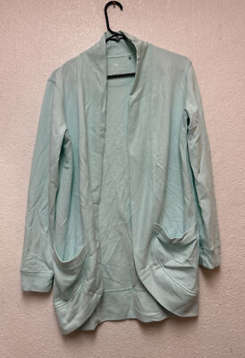 Tommy Bahama Women s Aqua Blue Sea Glass Open Cardigan Sz XS
