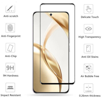 For Honor 200 Pro Lite Full Cover 3D Curved Screen Protector Tempered Glass Film