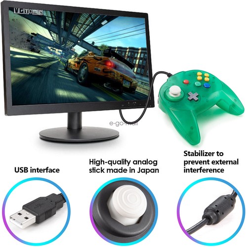 Wired USB N64 Controller PC Remote Joystick for Windows MAC System Raspberry Pi - Picture 84 of 87