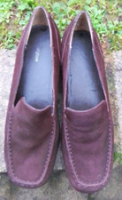Ladies Shoes By Footglove M&S Size 6 Brown Suede Colour-Pre-owned Good Condition