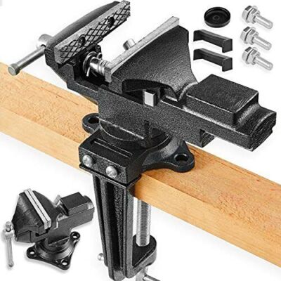 3.3''Mechanic Bench Vise Table Top Clamp Press Locking Swivel Base Heavy Duty
