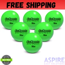 Weighted Training Ball Set Hitting/Pitching Baseball Heavy Duty 6 Pack Green New