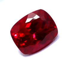 5.80 Ct Natural Red Ruby Burma Cushion Cut Certified Rare Loose Gemstone