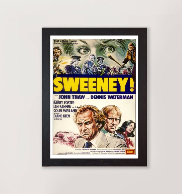 Vintage The Sweeney! Reproduction Movie Poster Print 70s TV Cult Tv Retro Print