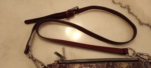 G.I.L.I. Got It Love It Leather Snake Crossbody Bag purse MINT - Picture 5 of 7