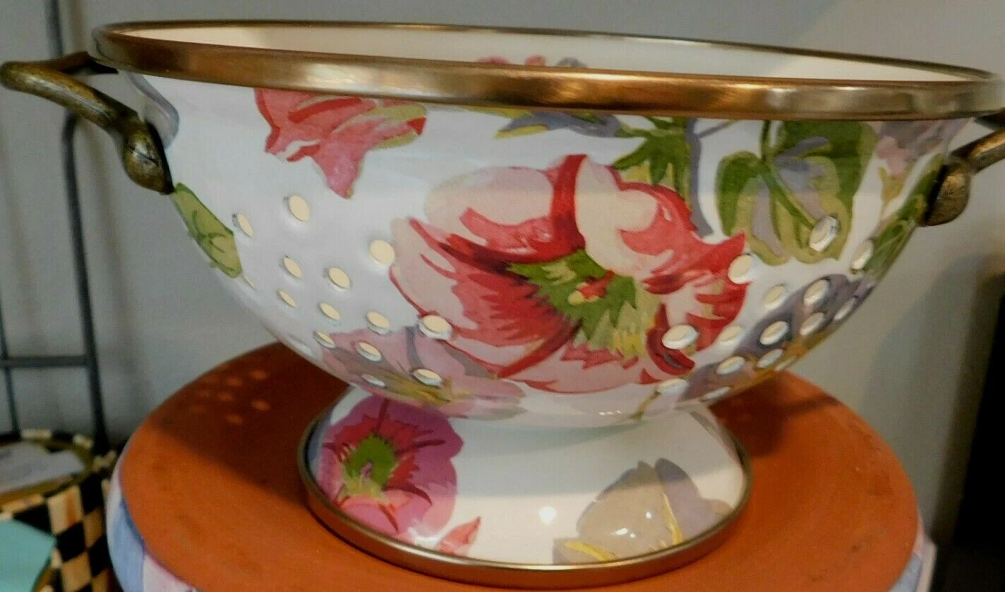 MACKENZIE-CHILD'S,MORNING GLORY SMALL ENAMEL COLANDER,NEW,RETIRED
Opens in a new window or tab