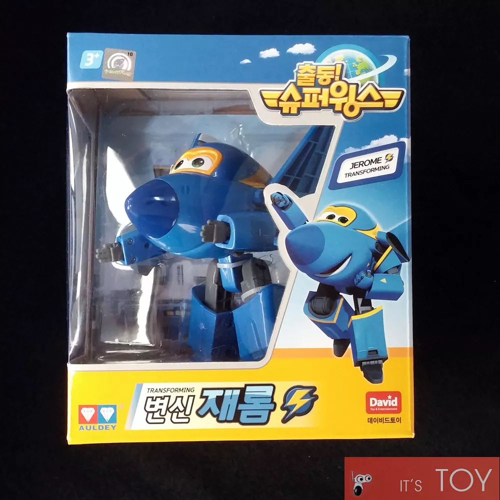 Super Wings JEROME Transforming Plane Toys Figures TV Animation Series  Auldey