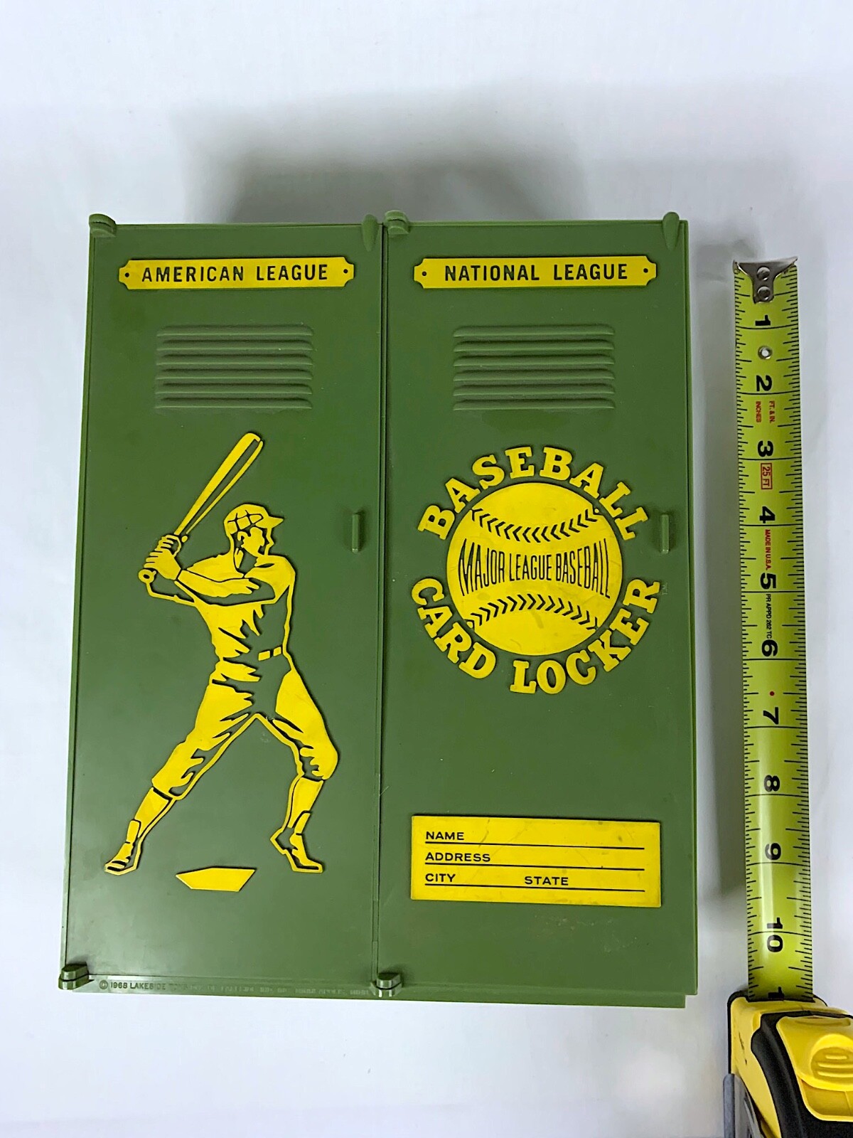Vintage 1968 Lakeside Toys Collectible Baseball Card Locker (20Teams