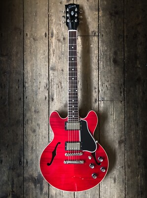 2009 GIBSON CUSTOM SHOP 336 IN CHERRY & ORIG. HARD SHELL CASE