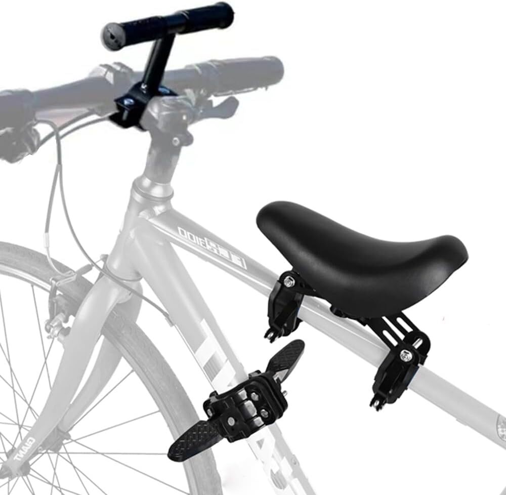 Bike Child Saddle Front Mounted Children Kid Seat Handlebar Foot Board Sets