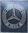 Mercedes-Benz Vintage-Style Cast Metal Wall Sign | Handmade Garage Decor 24x20”