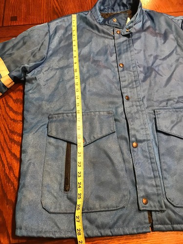 Vintage Walls Blizzard Pruf Blue Insulated Work Jacket (I1) - Picture 3 of 12