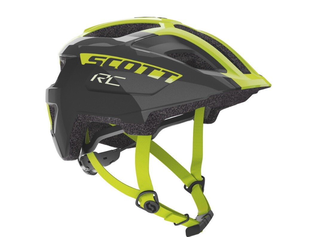 Casco SCOTT SPUNTO JUNIOR Black Yellow fluo RC HELMET SCOTT SPUNTO JUNIOR