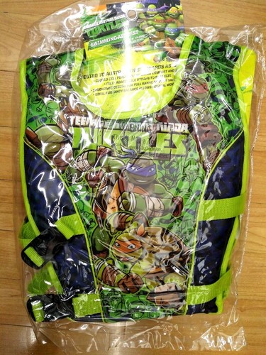 TMNT™ Ninja Turtles Kids Toddler Swim Swimming Vest Jacket Pool Safety Aid Float - Picture 2 of 3