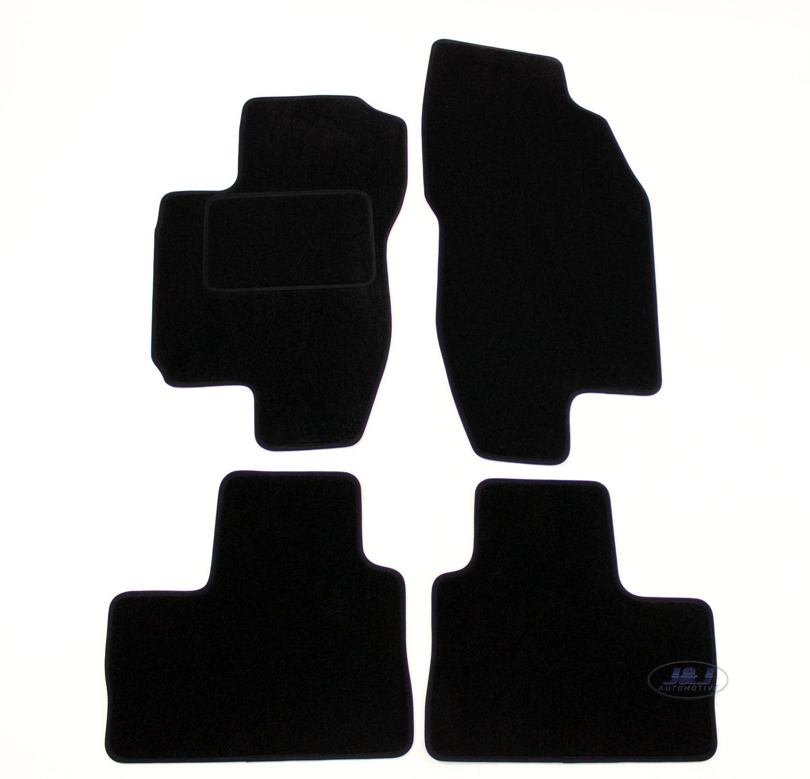 Tapis de sol velours pour Alfa Romeo 156 Berline - Lot de 4 pièces sur mesure en noir