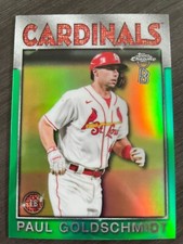 2021 Topps Chrome Paul Goldschmidt #86TB-21 Ben Baller 1986 Green Refractor /99