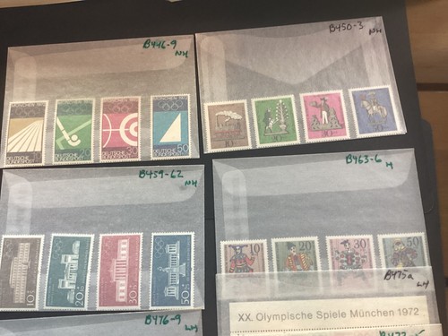 ICOLLECTZONE Germany Semi-Postal Lot with seven XF NH ( B400-311) - Picture 2 of 4