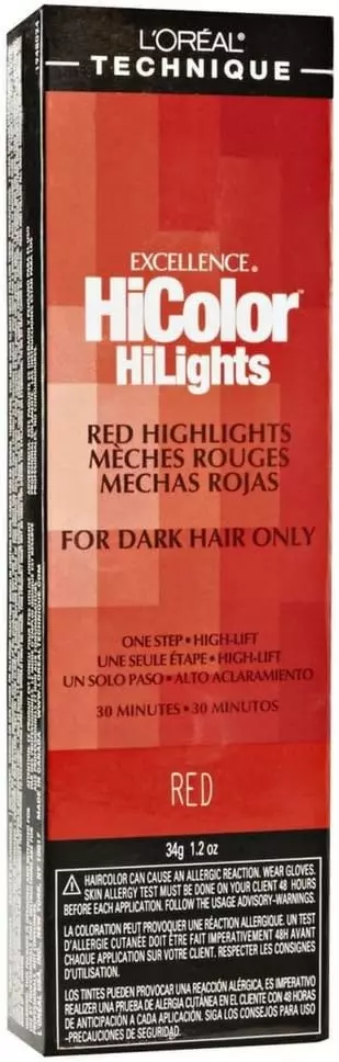 L Oreal Excel Hicolor Highlights Red 34 g 3 Pack